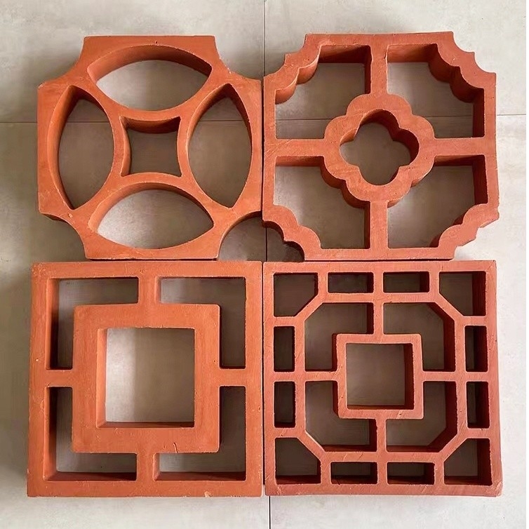 Isolement thermique de 800 ° C Feu rouge Briques de placage en argile pour la conception de murs extérieurs classiques Style de conception classique
