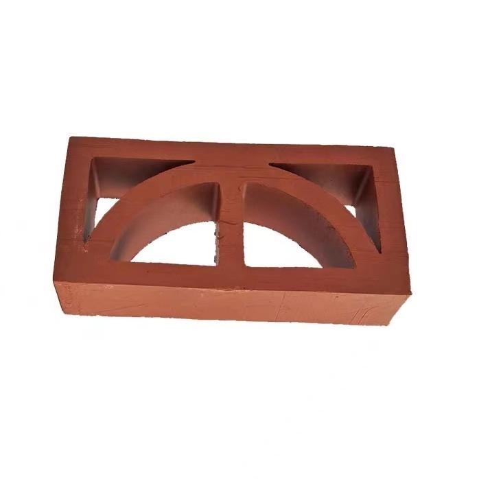 Taille commune 240*120*60mm Briques artisanales en argile de feu Carreaux de ventilation Isolation thermique jusqu'à 800°C pour façade de panneaux de jardin