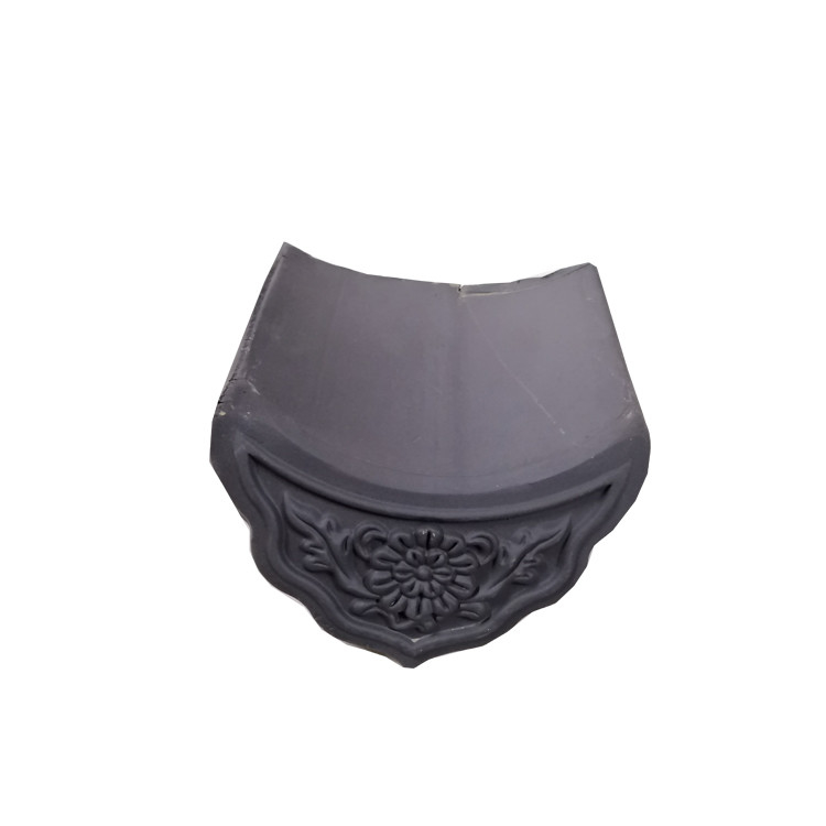 Carreaux et accessoires pour les toits en argile des temples chinois traditionnels 6% Absorption d'eau pour les besoins en matériaux de construction traditionnels