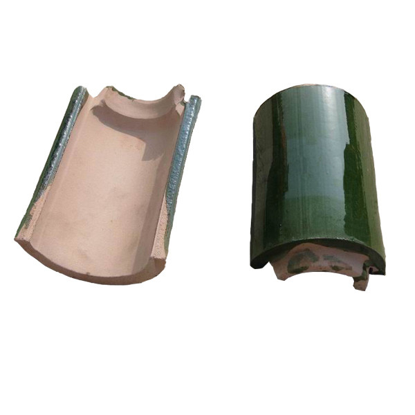 Carreaux de toit de style asiatique vert foncé parfait pour les matériaux de construction anciens dans les bâtiments de jardin