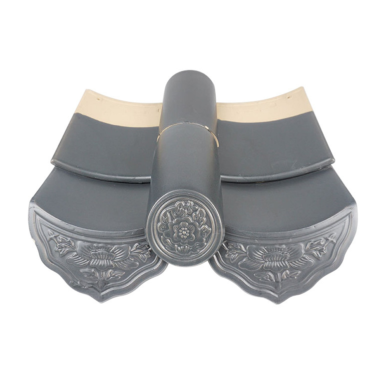 Un mètre carré quantité 80 pièces style traditionnel chinois gris mat finition argile carreaux de toit durable pour votre maison de rêve