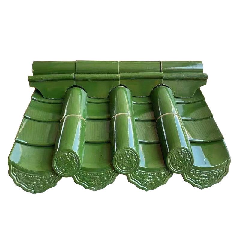 Tuiles de toit chinoises antiques authentiques de style asiatique vernissées pour restaurant, hôtel, toit de temple