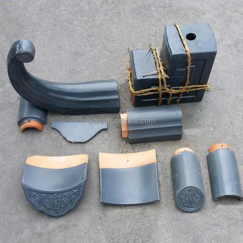 Telles de toit en argile glacée gris pour les maisons traditionnelles chinoises