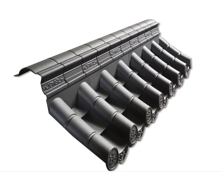 Vente en gros de carreaux de toiture en plastique de style japonais Panneaux de toiture pour la décoration murale de clôtures de jardin