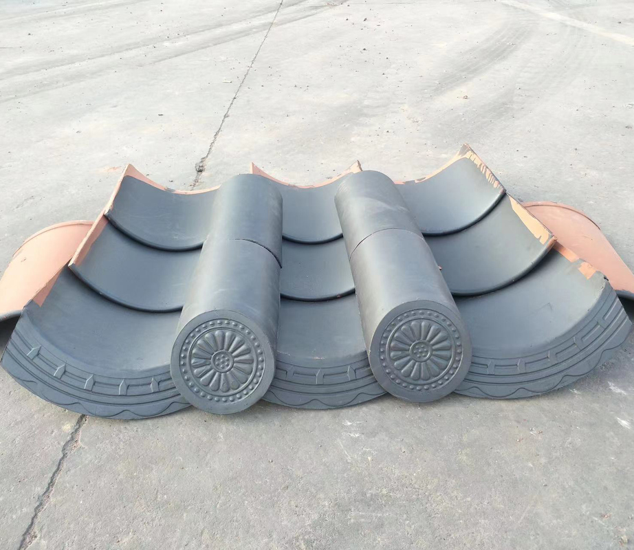 Carreaux de toit en argile traditionnels japonais Carreaux de toit en céramique Bardeaux de toit de style japonais Restaurant Maison de thé Décoration du toit