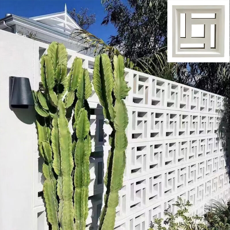 Blocs de ciment modernes à brise, carreaux de murs extérieurs, formes et tailles multiples, blocs de béton de construction