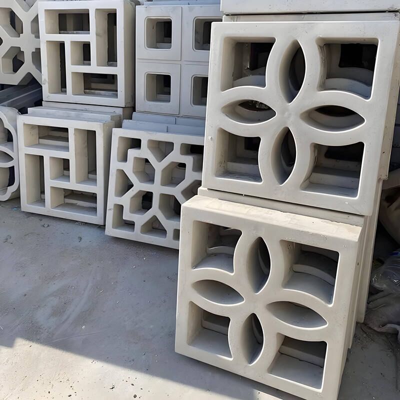 Conception classique Blocs naturels de brise blanche Béton mur de jardin Carreaux de moustiquaire décoratifs Briques perforées