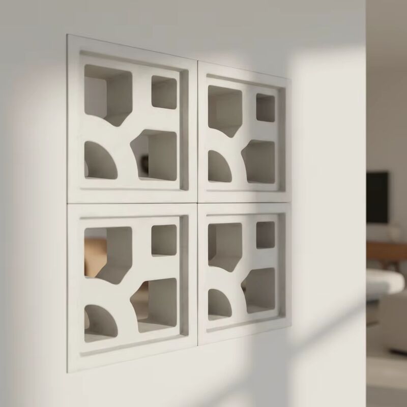 Blocs de béton ajourés pour cloisonnement de l'espace, brique perforée préfabriquée, bloc de béton décoratif avec motifs ouverts