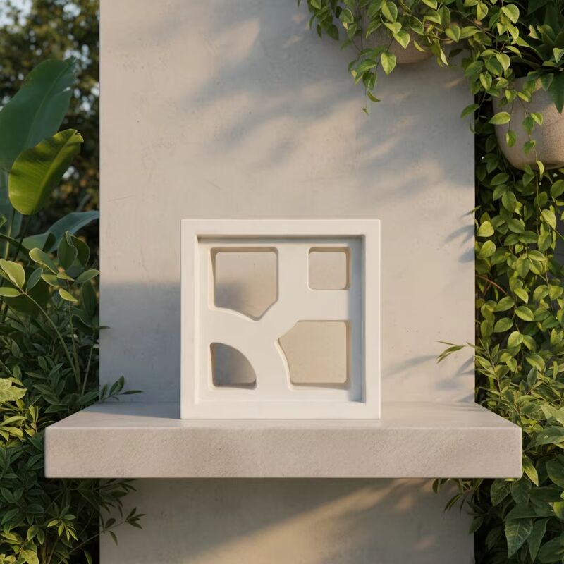 Blocs de béton ajourés pour cloisonnement de l'espace, brique perforée préfabriquée, bloc de béton décoratif avec motifs ouverts