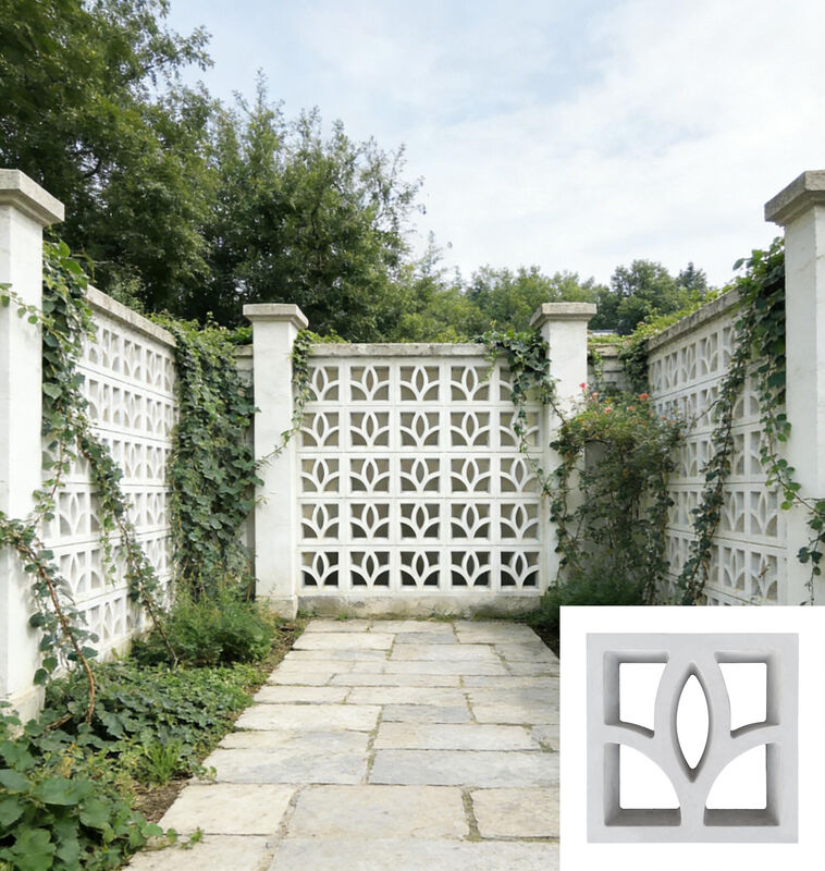 Bloc de vent Composant de béton-ciment Brique Écran de ventilation Briques pour les écrans de jardin et les caractéristiques paysagères modernes