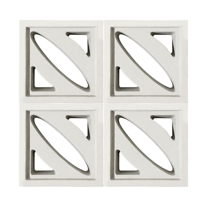 Carreaux de paroi de jardin Ciment Blocs de brise de béton préfabriqué Grille perforée / brique pour cloisons et murs d'accents élégants