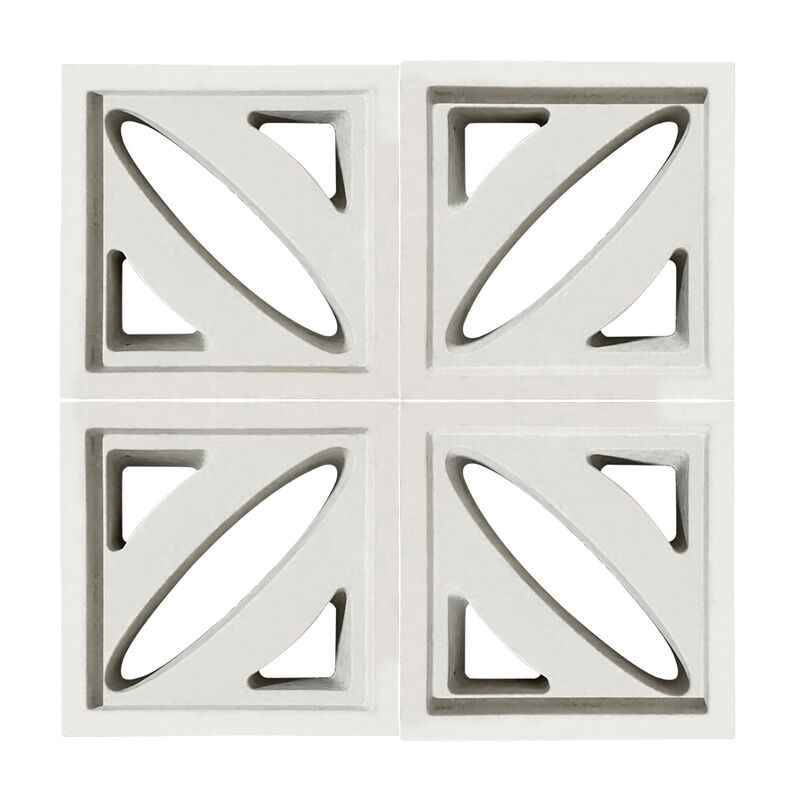 Carreaux de paroi de jardin Ciment Blocs de brise de béton préfabriqué Grille perforée / brique pour cloisons et murs d'accents élégants