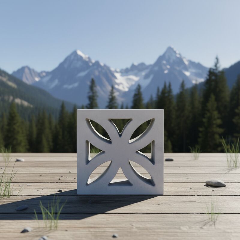 Unités de blocs d'écran décoratifs Ciment Carreaux creux Briques de treillis pour les cloisons intérieures / intérieures et les murs d'accents élégants