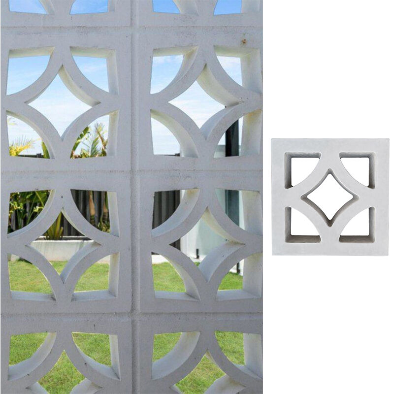 Modèle à double face Blocs de béton à brise creux mur décoratif brique pour cloisons indépendantes Façades de ventilation