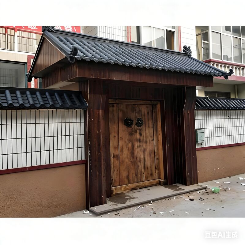 Carreaux de toit en plastique de style chinois résine synthétique durable (ASA / PVC) idéal pour les projets traditionnels et modernes