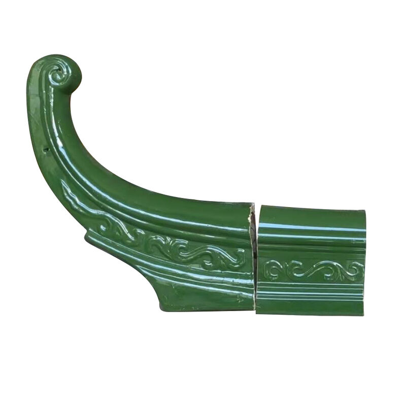Tuile de toit vernissée verte chinoise en jade, tuile vernissée en argile faite à la main, ignifuge et étanche pour temple asiatique et villa
