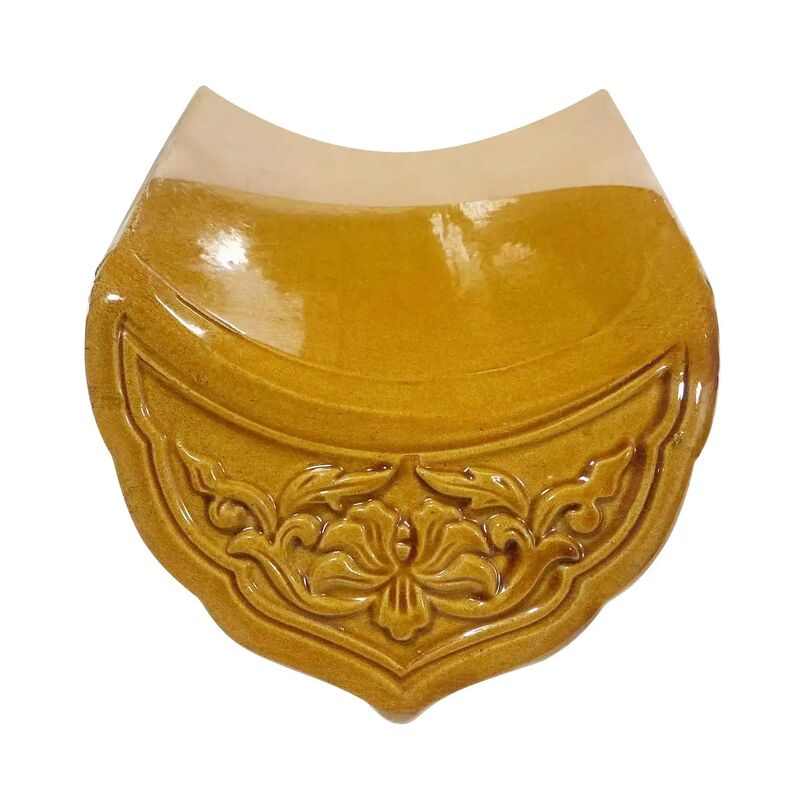 Matériaux de construction style ancien tuiles de toit vernissées bardeaux de toit dorés pour temple monastère