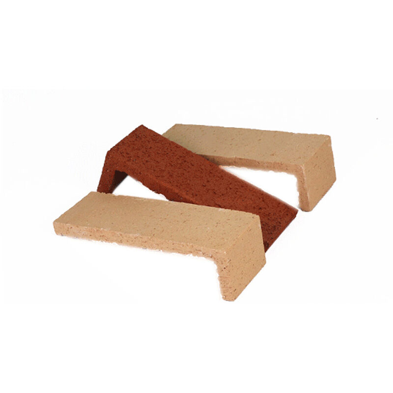 Argile jaune clair face divisée brique rustique revêtement de mur extérieur Options multicolores pour la façade et le design paysager