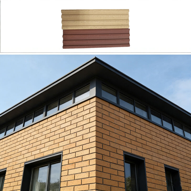 Argile jaune clair face divisée brique rustique revêtement de mur extérieur Options multicolores pour la façade et le design paysager