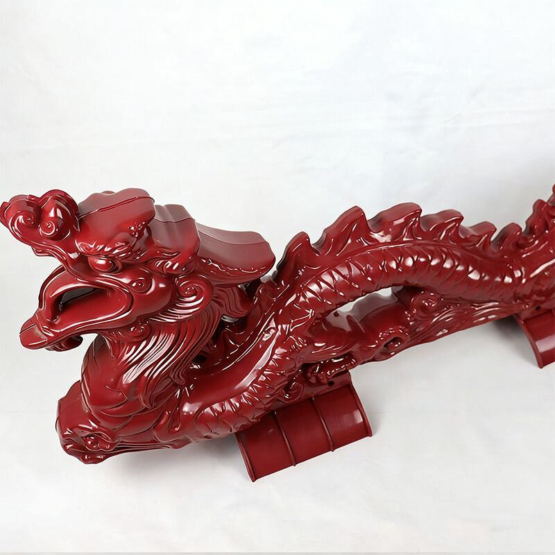 Polypropylène toit de temple chinois de style asiatique antique décoratif toit carreaux rouge