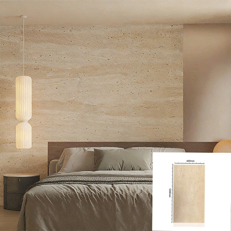 Panneau de pierre souple, carrelage mural flexible, revêtement mural pour décoration intérieure/extérieure, léger, facile à installer