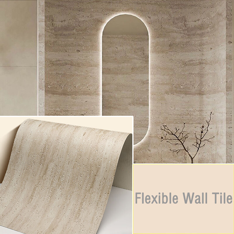 Décoration de maison de pierre de sable de pierre flexible MCM naturel de pierre mince douce mur de tuile flexible