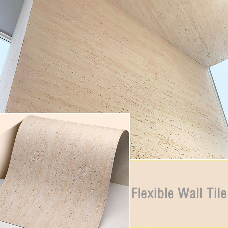 Décoration de maison de pierre de sable de pierre flexible MCM naturel de pierre mince douce mur de tuile flexible