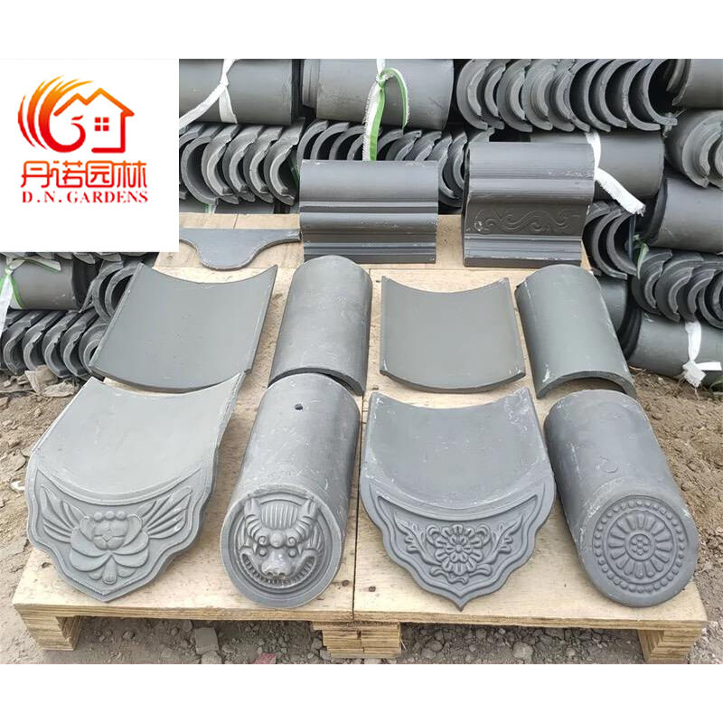 Gazebo/Pavillon de jardin avec jeu complet de tuiles de toit en argile grise chinoise à vendre Instructions d'installation