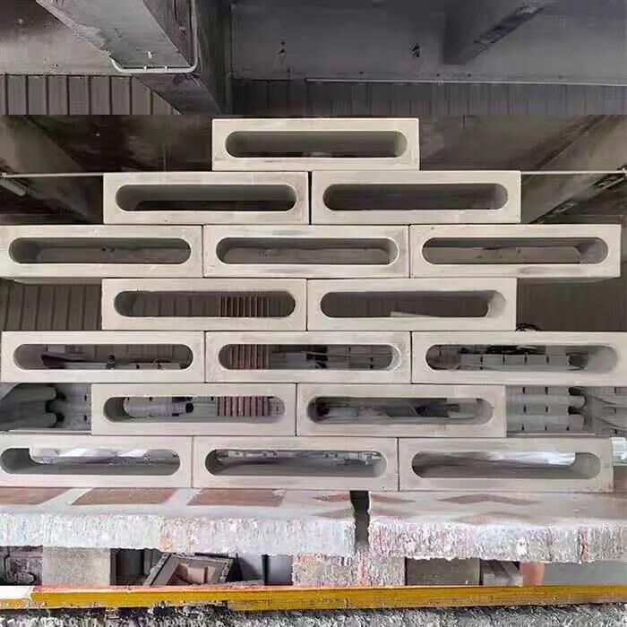 Strip ShapeConcrete Screen Block Garden Wall Screen Tiles Cement Hollow Lattice Bricks for Entryways/Feature Walls