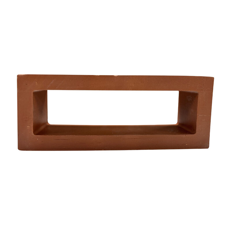 Briques en terre cuite en treillis de briques en brique creuse avec une surface matte pour revêtement de murs extérieurs et cloisons d'espace intérieur respirantes