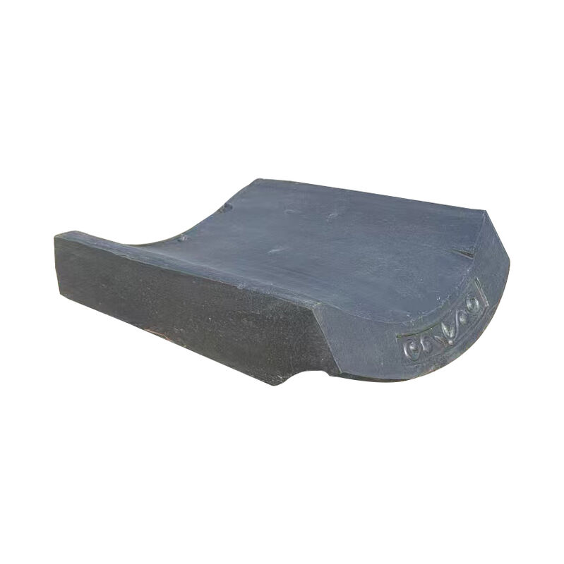 Fabricant Zanwa Carreaux de toit de villa de style japonais chinois en gros Carreaux de céramique en forme de bambou ondulé