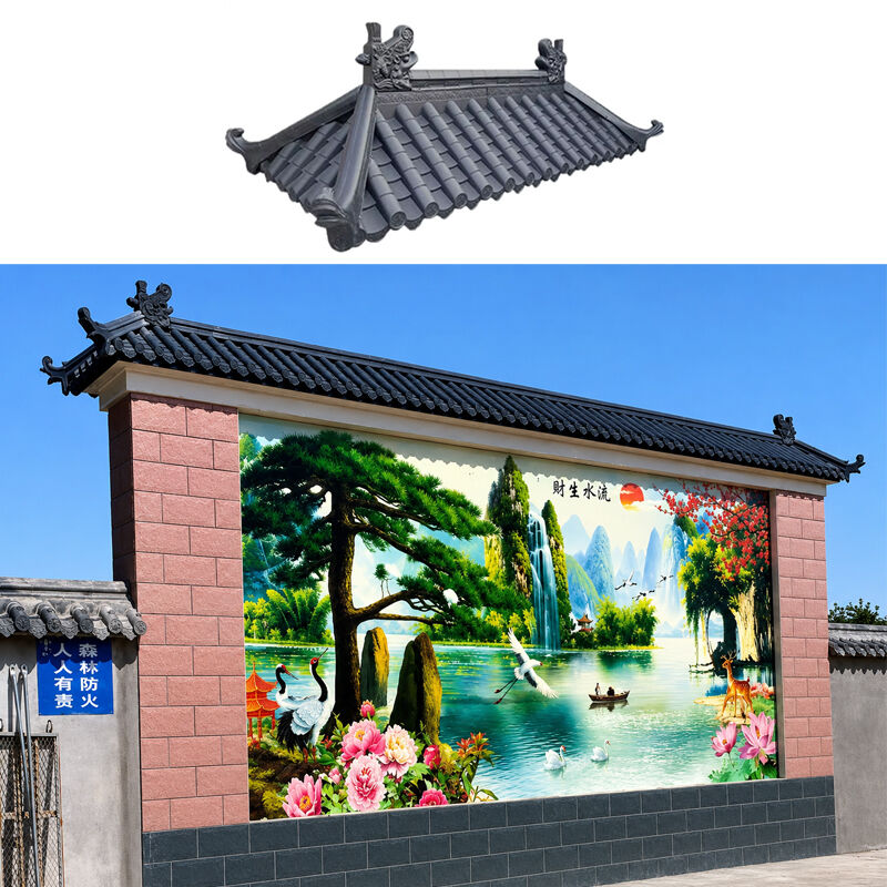 Carreaux de toiture en plastique en PP Plaque de toiture en résine synthétique pour maison de villa Gazebo Toiture isolante thermique étanche