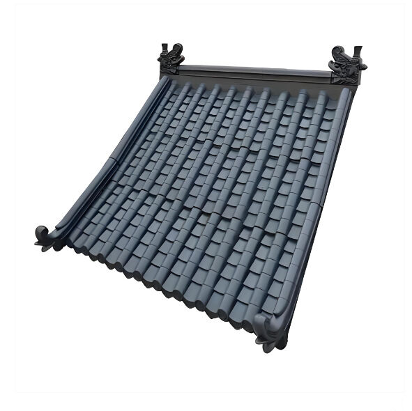 PP plastique épaissie carreaux synthétiques toit villa antique carreaux en plastique bâtiment toit au toit couverture isolant thermique carreaux en plastique