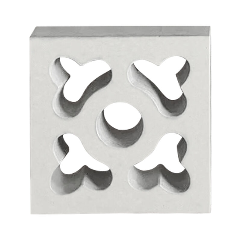 Bloc de mur à brise double carré Blocs d'écran décoratif en béton Ciment Briques creuses pour les meubles paysages