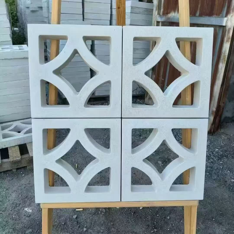 Blocs de brise en béton préfabriqués Blocs de brise décoratifs à motif en étoile pour solutions de criblage et de murs