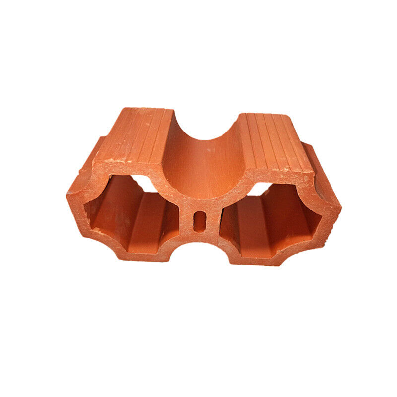 Blocs de brise d'argile cuite en terre cuite rouge naturelle Blocs de murs pour l'ombrage et la ventilation des façades architecturales