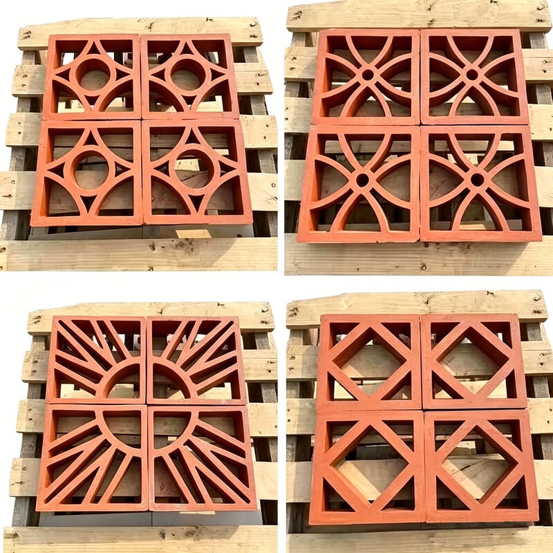 Bloc de brise en terre cuite, bloc d'écran creux en argile pour murs paysagers, cloisons de Patio, Ventilation naturelle