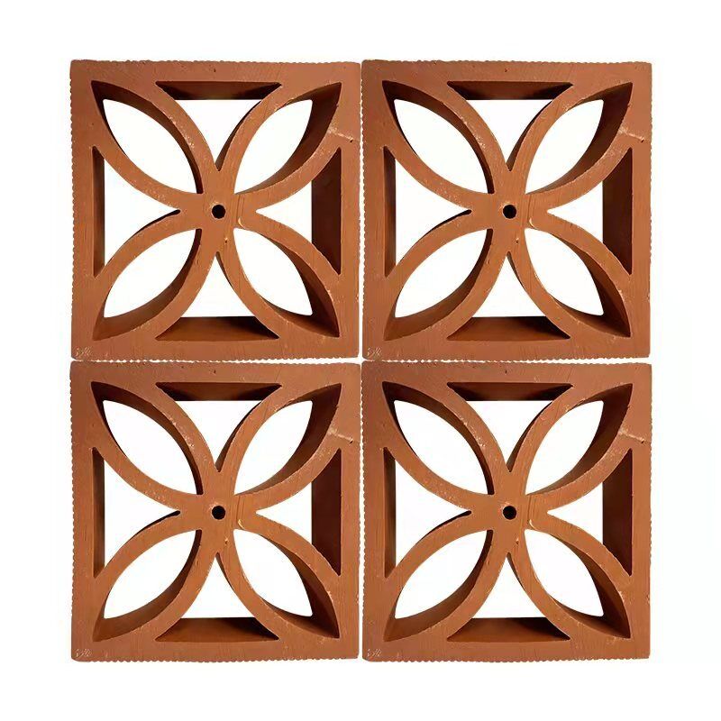 Panneaux de blocs de terre cuite à la brise architecturale Conception de murs décoratifs