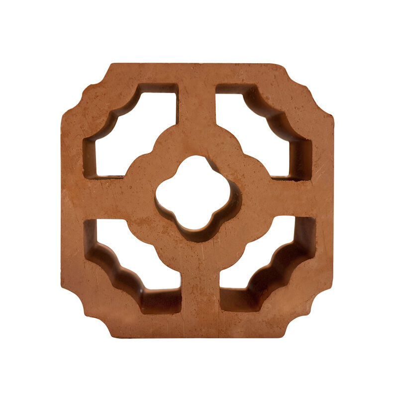 Blocs de clôtures de briques de treillis d'argile de terre cuite de revêtement de mur de jardin pour le mur d'écran d'ombrage de façade