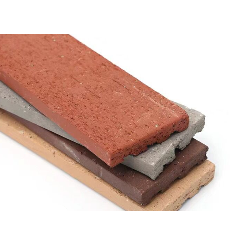 Terracotta neutre en brique rouge à face divisée en brique d'argile naturelle placage en brique pour les murs extérieurs façades et conception architecturale moderne