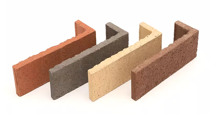 Carreaux en brique mince en argile rouge pour les murs extérieurs, revêtement de jardinage, paysage et décoration de bâtiments