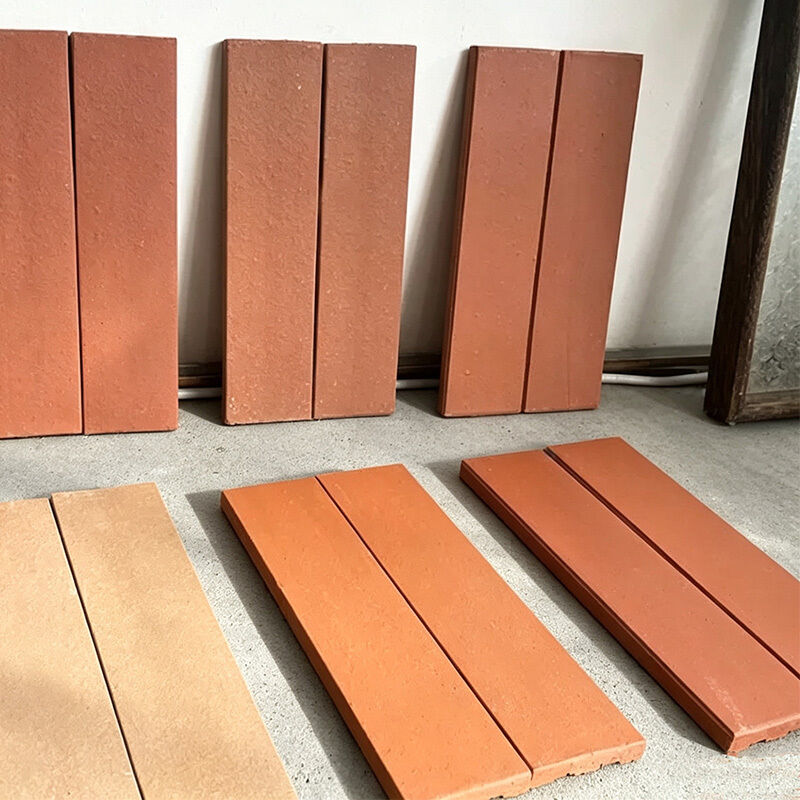 Carreaux en brique mince en argile rouge pour les murs extérieurs, revêtement de jardinage, paysage et décoration de bâtiments