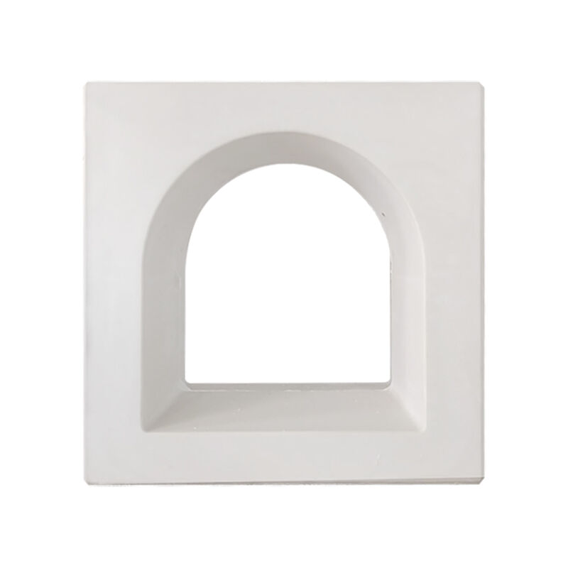 Blocs de brise de ciment géométrique creux Blocs d'écran blanc à motifs décoratifs pour jardin intérieur et cloison de patio