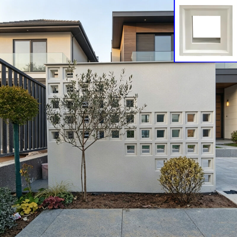 Blocs de vent de béton décoratif Blocs de mur de confidentialité architecturale Blocs de mur de béton modernes Conceptions de blocs de vent pour les murs caractéristiques Villas Patios