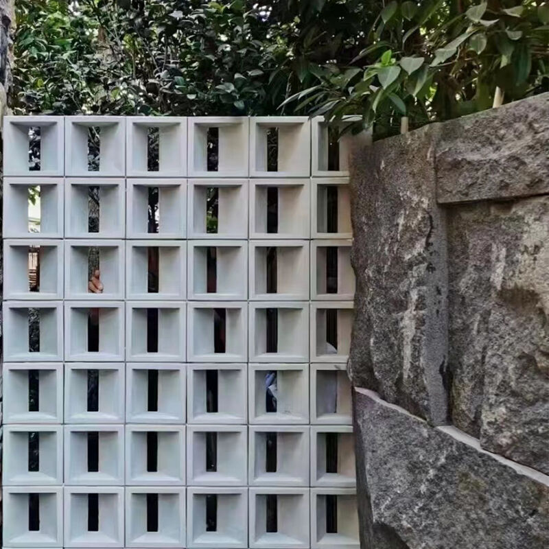 Blocs de ciment perforés décoratifs en béton pour murs d'accentuation d'hôtels et résidentiels