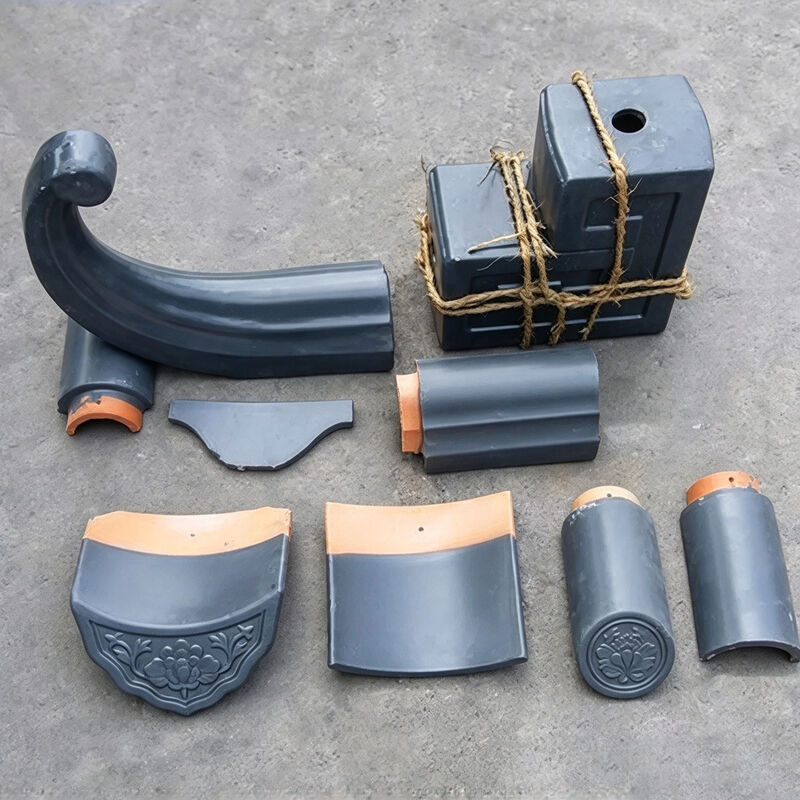 Telles de toit en argile glacée gris pour les maisons traditionnelles chinoises