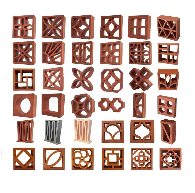 Courtyard Boundary Wall Screen Bricks Decorative Openwork Terracotta Breeze Blocks for Garden Partition Architectural Facade
