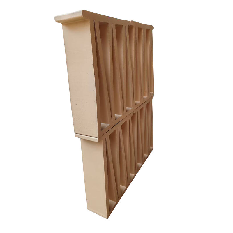 Vertical Slotted M Pattern Terracotta Breeze Blocks Architectural Linear Clay Louver Screen Bricks for Sunscreen Facades