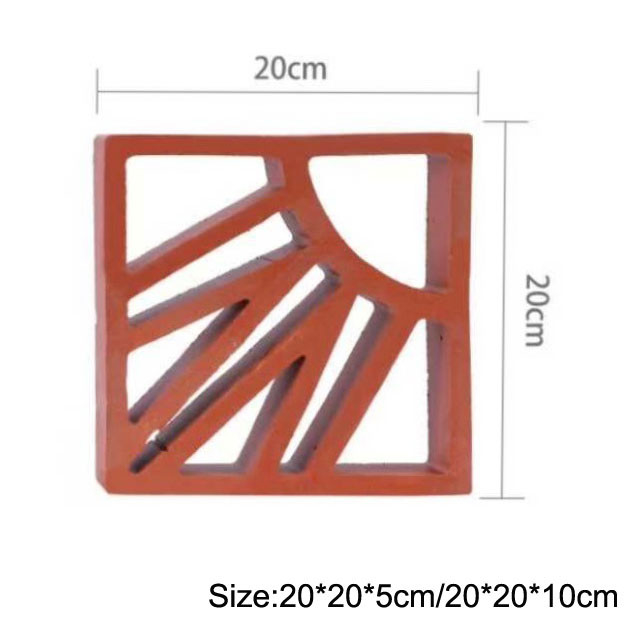cavité extérieure Clay Brick Abrasion Proof de briques décoratives de terre cuite de 200mm