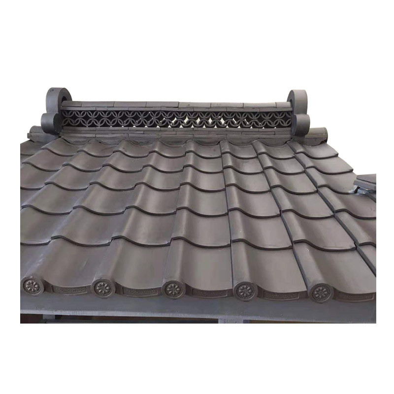 310*310mm carreaux de toits japonais disponibles matériau d'argile grise pour différents styles architecturaux